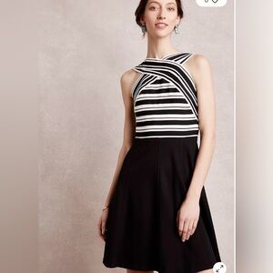 Maeve Anthropologie Crosswise Flare Dress Sz 2